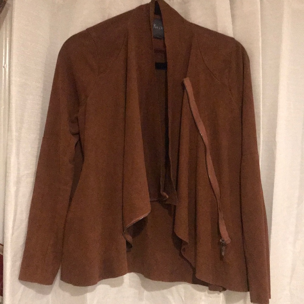 Suede leather jacket